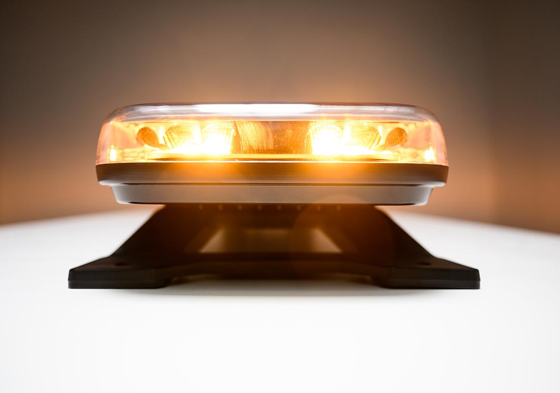 Rampe lumineuse extra-plate LED ambre centre blanc 950 mm